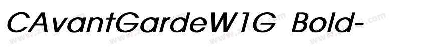 CAvantGardeW1G Bold字体转换